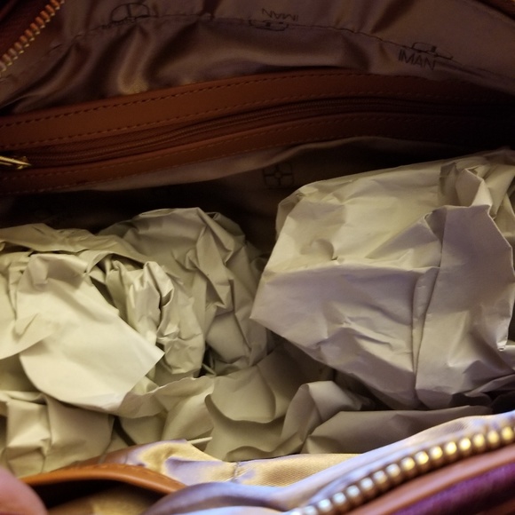 Iman purse burgundy in color - Picture 6 of 7